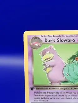 Dark Slowbro 29/82 1st Edition Non Holo Rare Team Rocket Pokemon Card WOTC NM - Image 4