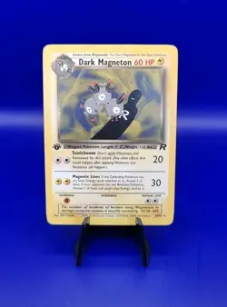 Dark Magneton 28/82 1st Edition Non Holo Rare Team Rocket Pokemon Card WOTC 2000 - Image 1