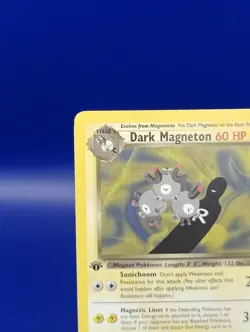 Dark Magneton 28/82 1st Edition Non Holo Rare Team Rocket Pokemon Card WOTC 2000 - Image 4