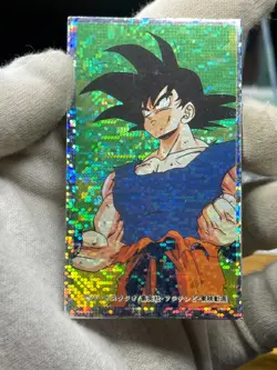 Dragon Ball Son Goku Menko Card Holo retro Japanes - Image 2