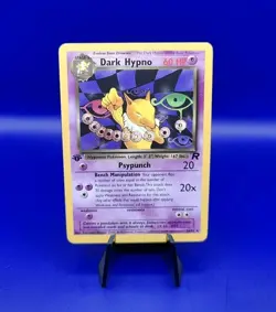 Dark Hypno 26/82 1st Edition Non Holo Rare Team Rocket Pokemon Card TCG WOTC NM - Image 1