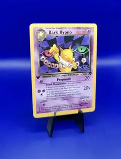 Dark Hypno 26/82 1st Edition Non Holo Rare Team Rocket Pokemon Card TCG WOTC NM - Image 2
