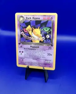 Dark Hypno 26/82 1st Edition Non Holo Rare Team Rocket Pokemon Card TCG WOTC NM - Image 3