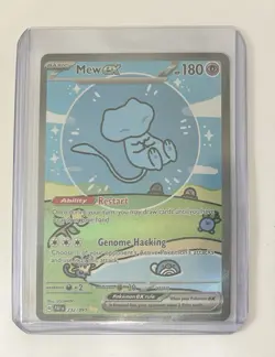 Mew EX 232/091 Special Illustration Rare Paldean Fates Pokemon “Bubble Mew” - Image 1