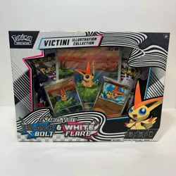 Pokemon Black Bolt & White Flare Victini Illustration Collection Box SV [SEALED] - Image 1