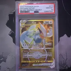 2022 POKEMON SWORD & SHIELD SILVER TEMPEST SECRET FULL ART/LUGIA VSTAR PSA 10 - Image 1