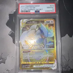 2022 POKEMON SWORD & SHIELD SILVER TEMPEST SECRET FULL ART/LUGIA VSTAR PSA 10 - Image 2