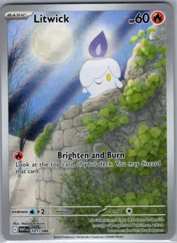 Litwick 101/086 SV: White Flare - Pokemon Card - NM - Image 1