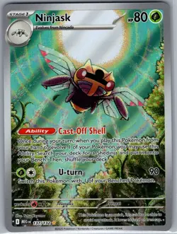 Ninjask 137/132 ME01: Mega Evolution - Pokemon Card - NM - Image 1