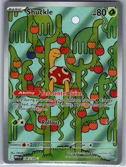 Shuckle 136/132 ME01: Mega Evolution - Pokemon Card - NM - Image 1