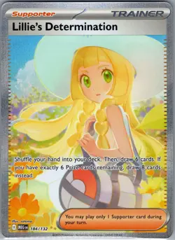 Lillie's Determination 184/132 ME01: Mega Evolution - Pokemon Card - NM - Image 1