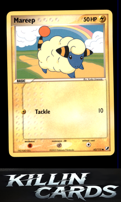 Mareep 62/115 Pokemon Common Unseen Forces Card LP - Image 1