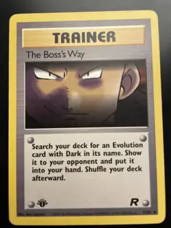Pokemon Cards: Team Rocket 1st Edition Uncommon: The Boss's Way 73/82 - Image 1