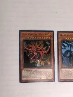 Yugioh Egyptian God Card Set Slifer Obelisk Ra Limited Ultra Rare YDK2-ENS01-03 - Image 5