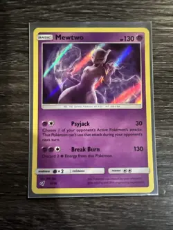 Pokemon TCG Mewtwo Detective Pikachu 12/18 Holo Rare - Image 1