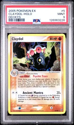 2005 POKEMON EX DEOXYS #5 CLAYDOL-HOLO PSA 9 - Image 1