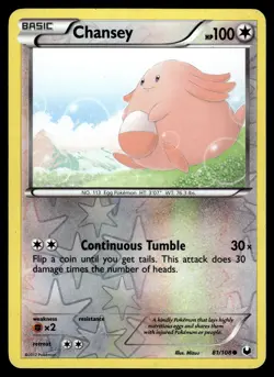 Chansey Reverse Holo 81/108 Dark Explorers Pokemon - Image 1