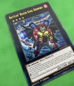 Yu-Gi-Oh! Battlin' Boxer King Dempsey LD10-EN036 Ultra Rare 1st Edition Mint - Image 2