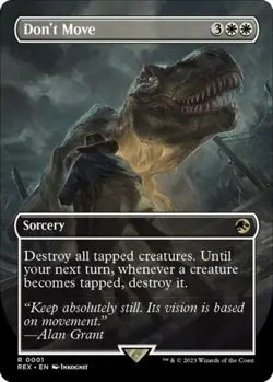 Don't Move (Borderless) -Foil Near Mint MTG - Image 1