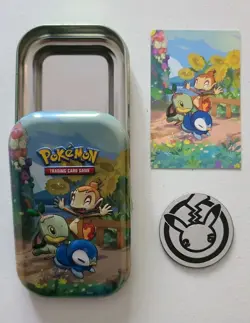 Pokemon TCG Celebrations Mini Tin (Turtwig Chimchar Piplup) (No Cards) - Image 1