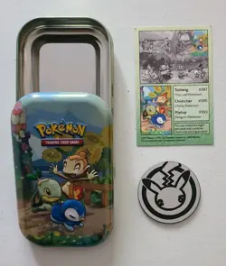 Pokemon TCG Celebrations Mini Tin (Turtwig Chimchar Piplup) (No Cards) - Image 2