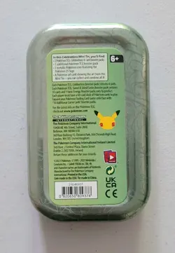 Pokemon TCG Celebrations Mini Tin (Turtwig Chimchar Piplup) (No Cards) - Image 4