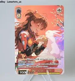 Asuka Langley Soryu EVA Evangelion Doujin Card Goddess Waifu ACG Custom DIY Holo - Image 1