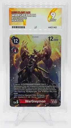 WarGreymon - BT14-101 SEC Parallel - ACE Grade 9 MINT - Digimon Card Game - Image 3