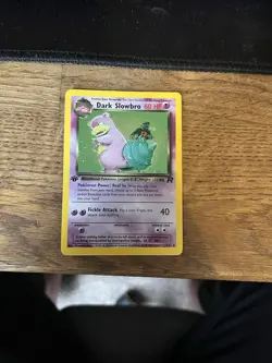 Pokemon Cards: Team Rocket 1st Edition Rare Holo: Dark Slowbro 12/82 - Image 1