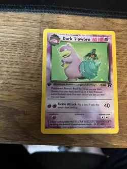 Pokemon Cards: Team Rocket 1st Edition Rare Holo: Dark Slowbro 12/82 - Image 2