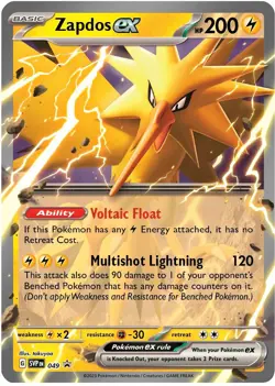 Zapdos ex (049) (Jumbo Card) [Scarlet & Violet: Black Star Promos] Near Min - Image 1