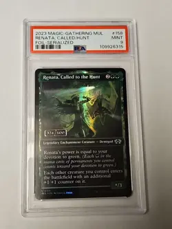 Magic MTG - Renata, Called To The Hunt MUL #158 Serial 374/500 PSA 9 Multiverse - Image 1