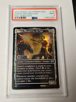 Magic MTG - Daxos, Blessed By The Sun MUL #132 Serial 422/500 PSA 9 Multiverse - Image 1