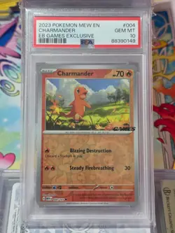 CHARMANDER 004/165 PSA 10 POKEMON 151 EB GAMES PROMO AUS POKEMON CARD ENGLISH - Image 3