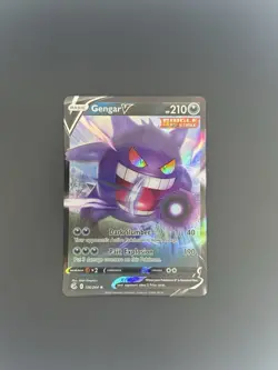 Pokemon TCG Gengar V Sword & Shield - Fusion Strike #156/264 Holo Rare - Image 1