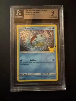 Pokemon SQUIRTLE 2021 McDonald's Collection 17/25 Bgs 9 Mint - Image 1