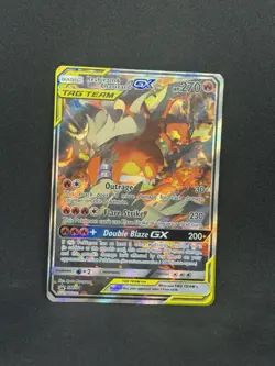 Pokemon-Reshiram & Charizard GX SM201 Sm Holo - Image 1