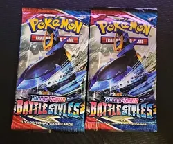 (x2) Sword & Shield Battle Styles Packs NEW Factory Sealed Pokemon TCG - Image 1