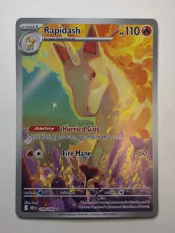 Rapidash 189/182 SV10: Destined Rivals Illustration Rare Pokemon TCG 2025 NM - Image 2
