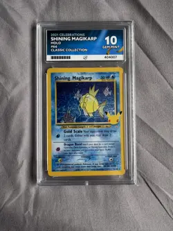Shining Magikarp Holo Pokemon Card 66/64 Celebrations 2021 Ace Gem Mint 10 - Image 1