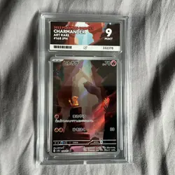 Pokemon TCG Charmander Art Rare Japanese 151 Card 168/165 Ace 9 Mint - Image 1