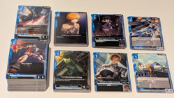 Gundam TCG: GD01: LOT of BLUE Common, Uncommon Cards (See Description) All NM - Image 1