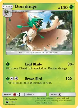 Decidueye SM55 Promo Pokemon Card NM - Image 1