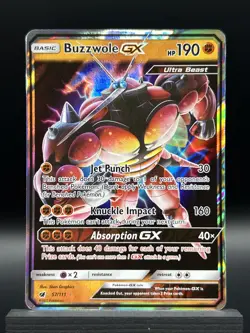 Buzzwole GX 57/111 Crimson Invasion Holo Ultra Rare Pokemon Card TCG English NM - Image 1