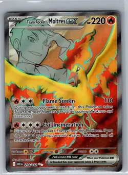 Team Rocket's Moltres ex 208/182 SV10: Destined Rivals - Pokemon Card - NM - Image 1