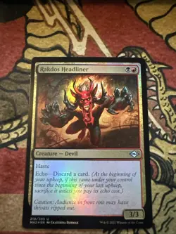 Mtg Magic MH2 Takes Headliner Text Light Print Misprint Error Card - Image 1