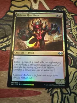 Mtg Magic MH2 Takes Headliner Text Light Print Misprint Error Card - Image 3