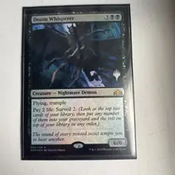 Promo Stamp, Foil Doom Whisperer NM+ Guilds of Ravnica - Image 1