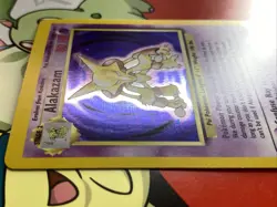 Pokemon Alakazam 1/102 WotC Base Set Unlimited Holo Rare LP/NM - Image 5