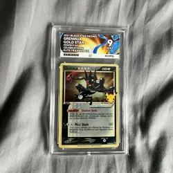 Pokemon TCG Greninja Gold Star SWSH144 Celebrations Ace 9 Graded - Image 1